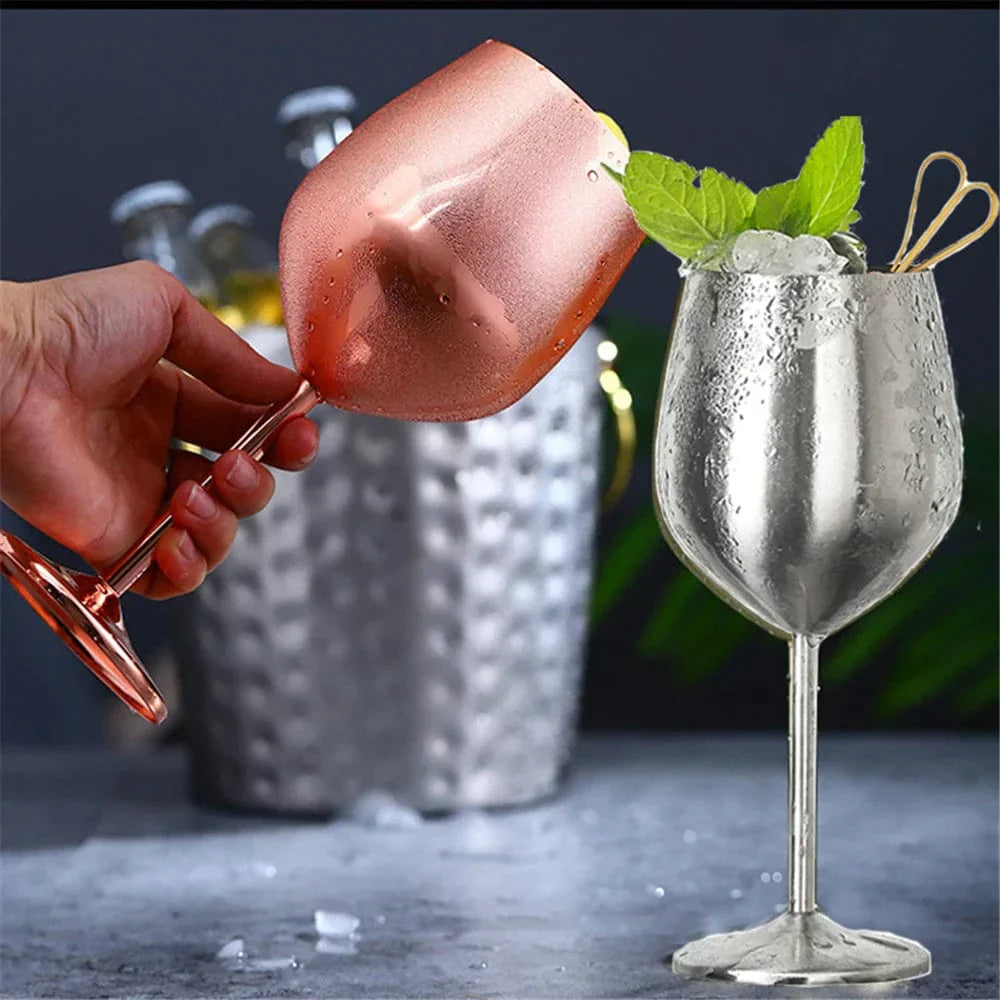 Luxury Metal Wine Glass