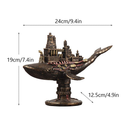 Unique Octopus Gear Desk Figure Decor Statue