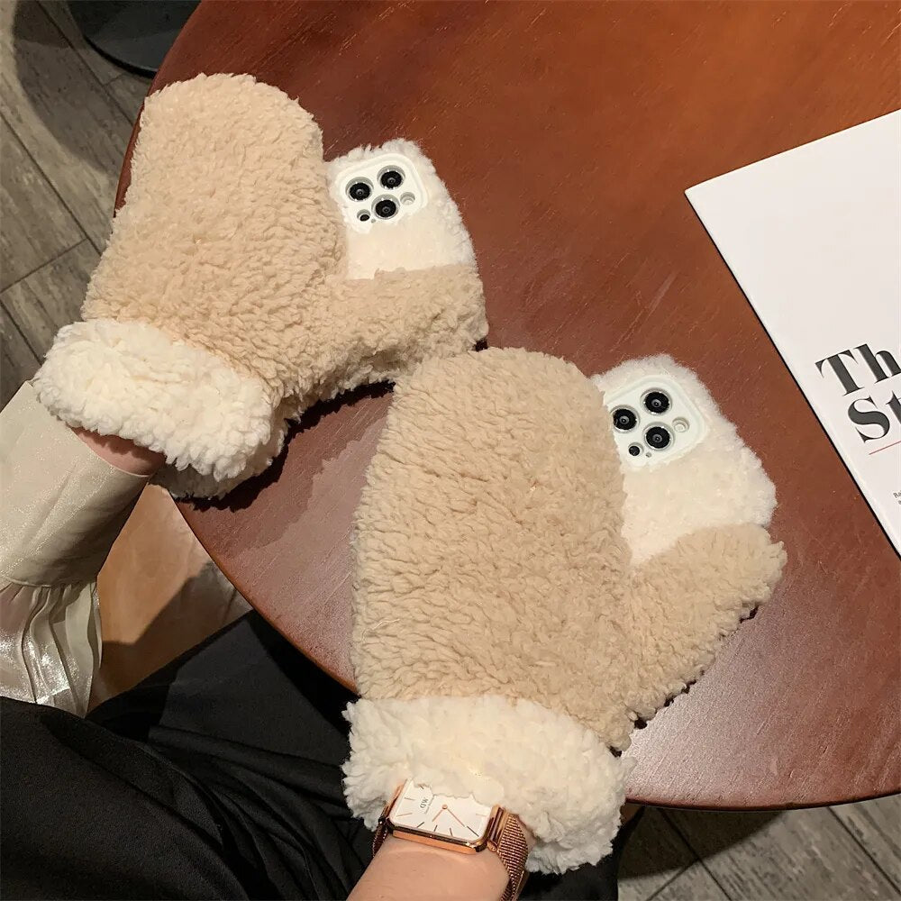 Soft Furry Phone Case Cover