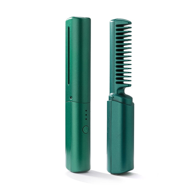 Fast USB Heated Hair Straightening Comb