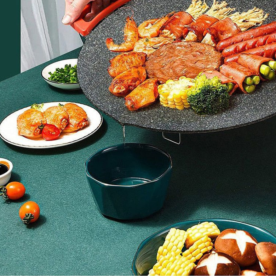 Portable Indoor Electric BBQ Grill Plate - Yeezlab