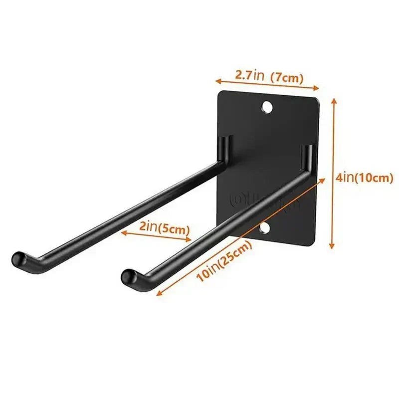 Durable Steel Wall Bracket for Garage Tools Organizer