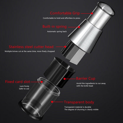 Compact Manual Kitchen Food Chopper Cutter