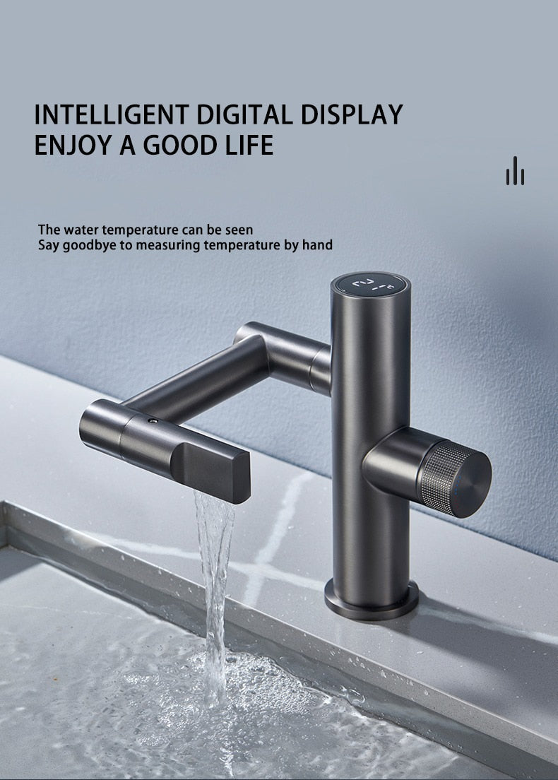 Contemporary Automatic Waterfall Kitchen Faucet