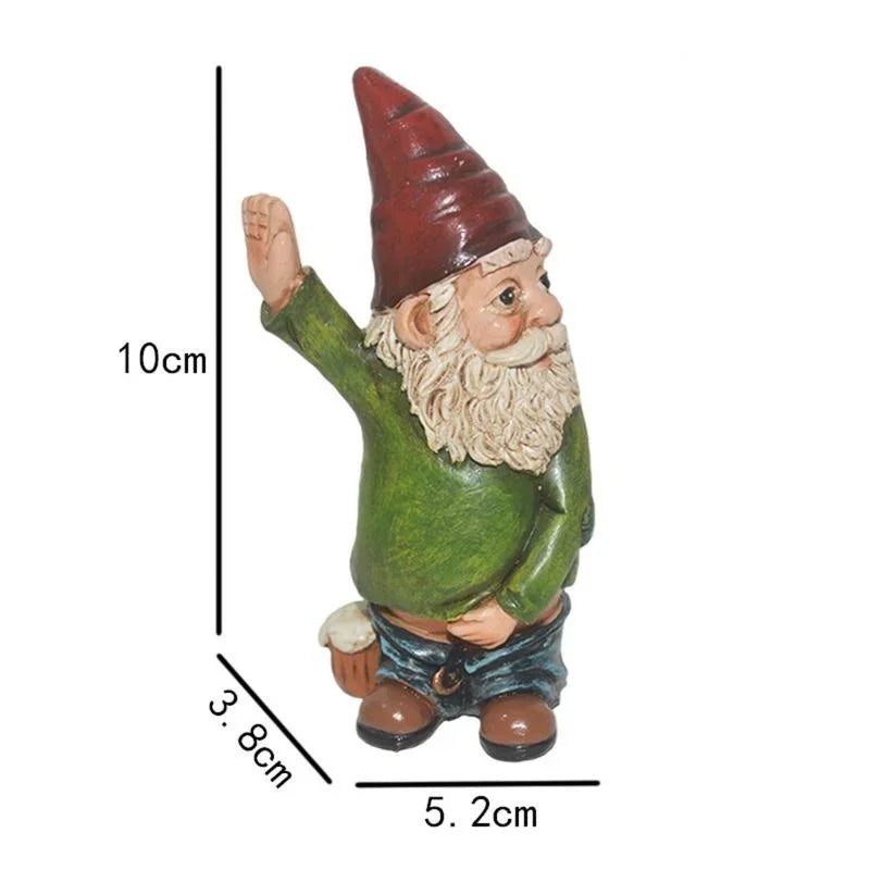 Unique Resin Gnome Statue with White Beard - Yeezlab