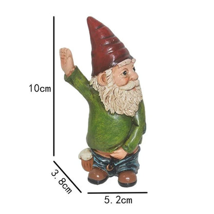 Unique Resin Gnome Statue with White Beard - Yeezlab