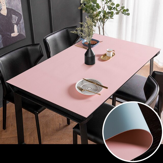 Simple Leather Dining Table Pad