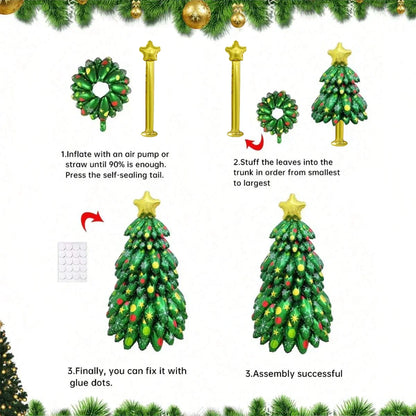 Inflatable Christmas Tree Decoration Set