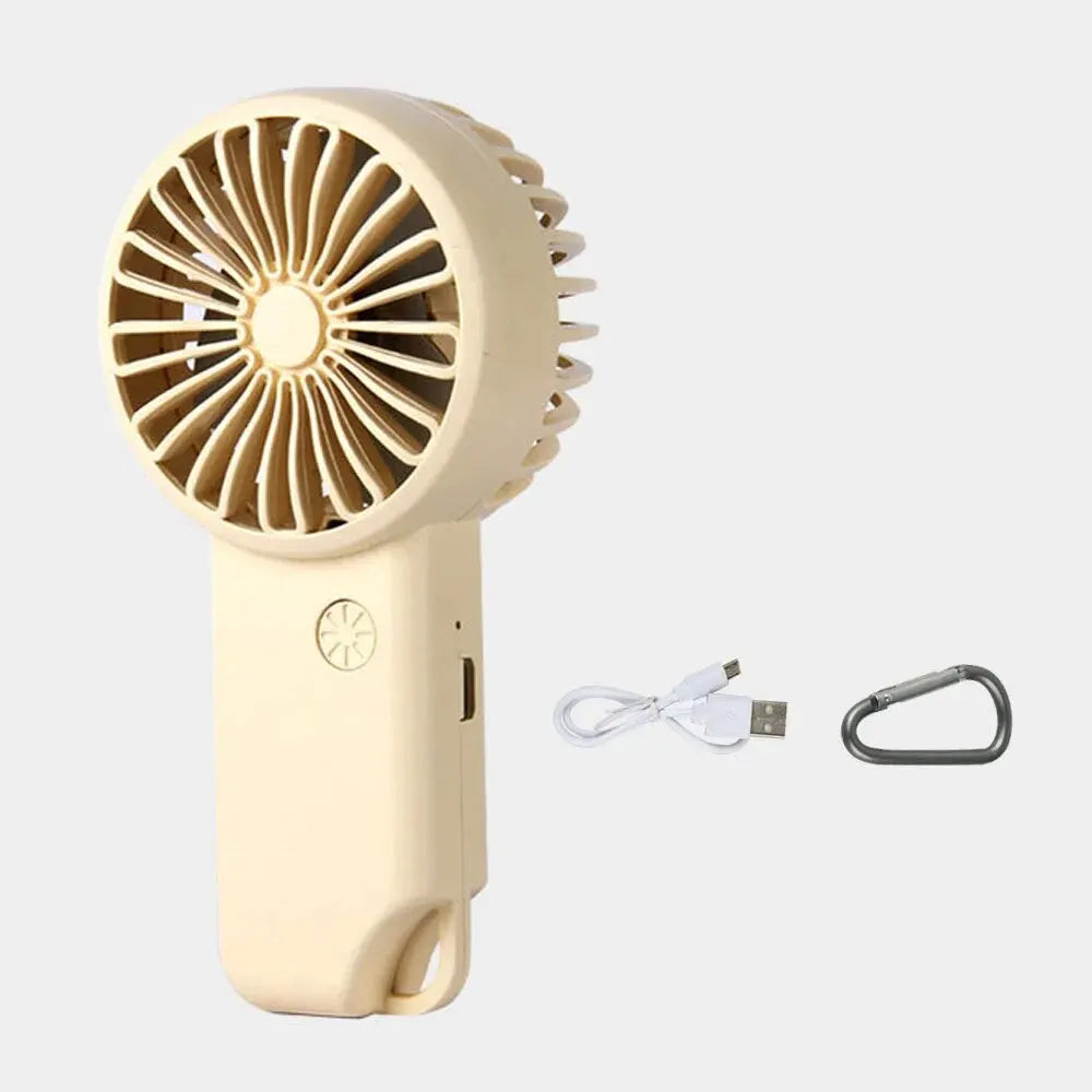 Compact Rechargeable Personal Fan with LED Screen - Yeezlab