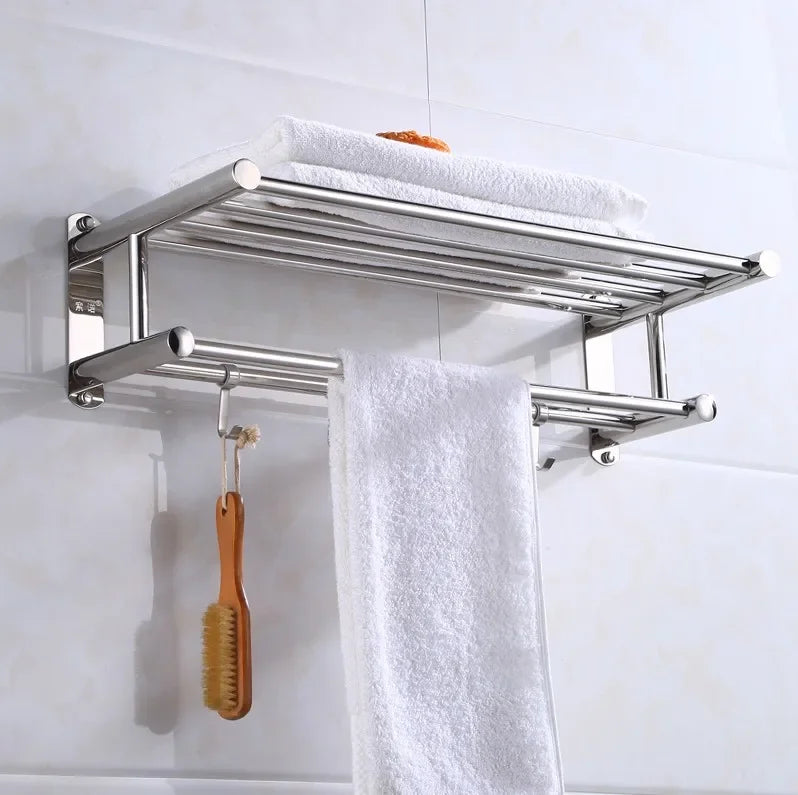 Premium Stainless Steel Bathroom Towel Holder
