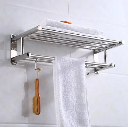 Premium Stainless Steel Bathroom Towel Holder