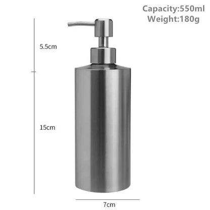 Luxury Stainless Steel Soap Dispenser 250/350/550ml