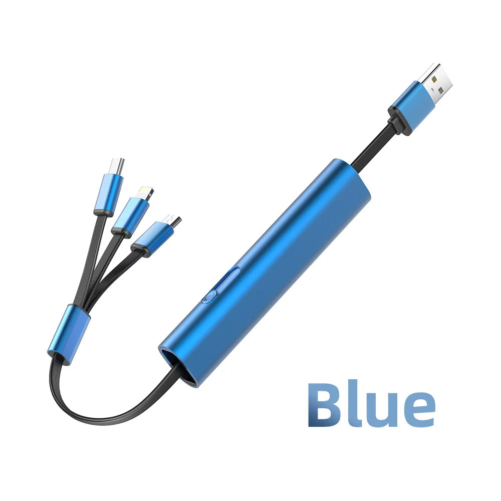 Durable 3in1 Metal Quick USB Charging Cable - Yeezlab
