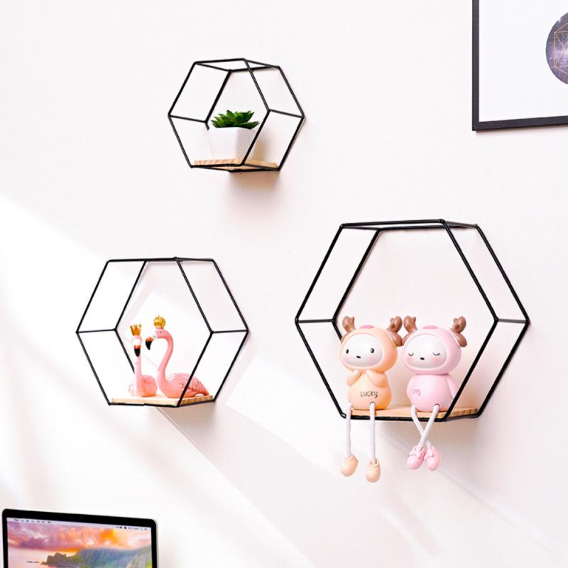 Geometric Wall Shelf Decor