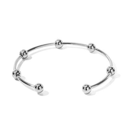 Elegant Split Ball Bangle Bracelet