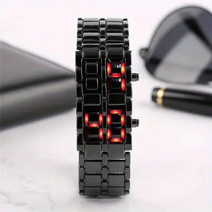 Colorful LED Flowing Digital Watch