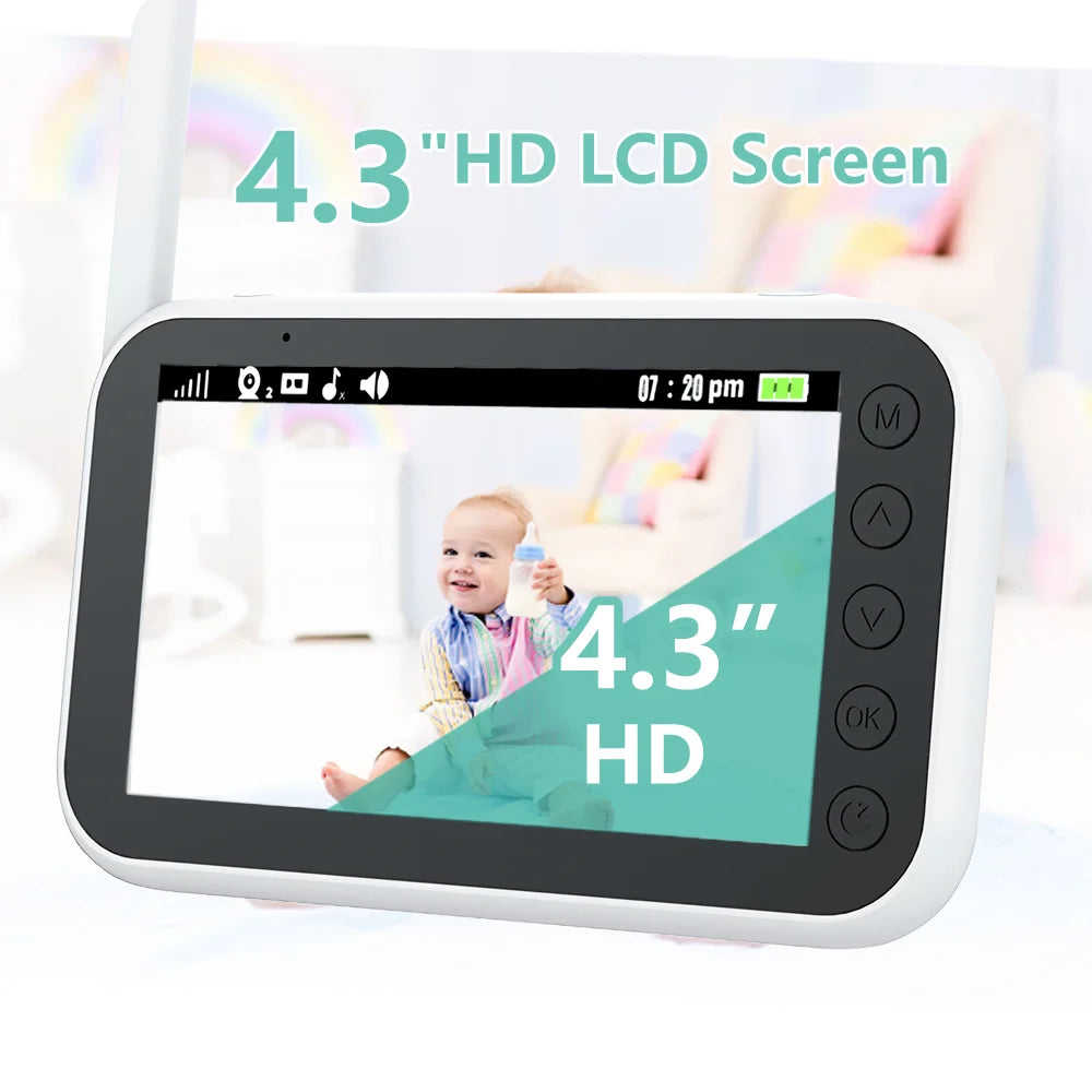 Baby Video Monitor with Night Vision and Lullaby Music