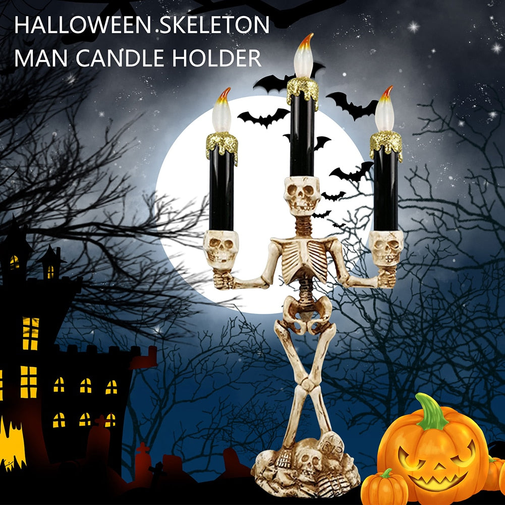 Spooky Skeleton Decorative Candle Lights