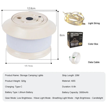Bright Portable LED Camping Light Strip