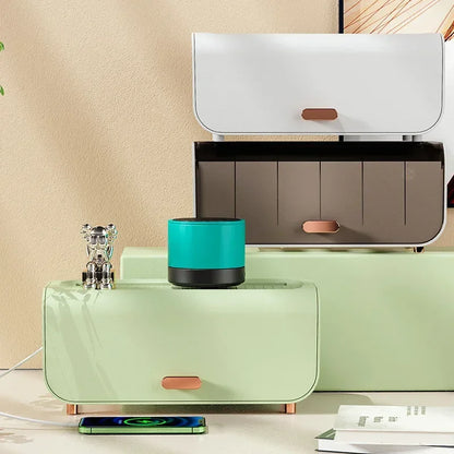 Compact Cable Organizer Box with Lid