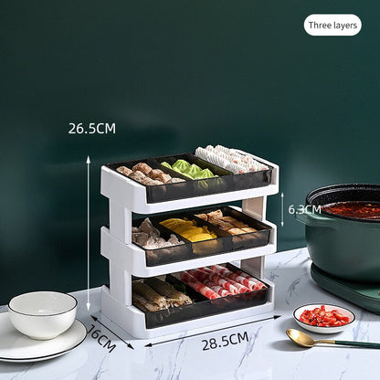 Space Saving Stackable Kitchen Shelf Rack