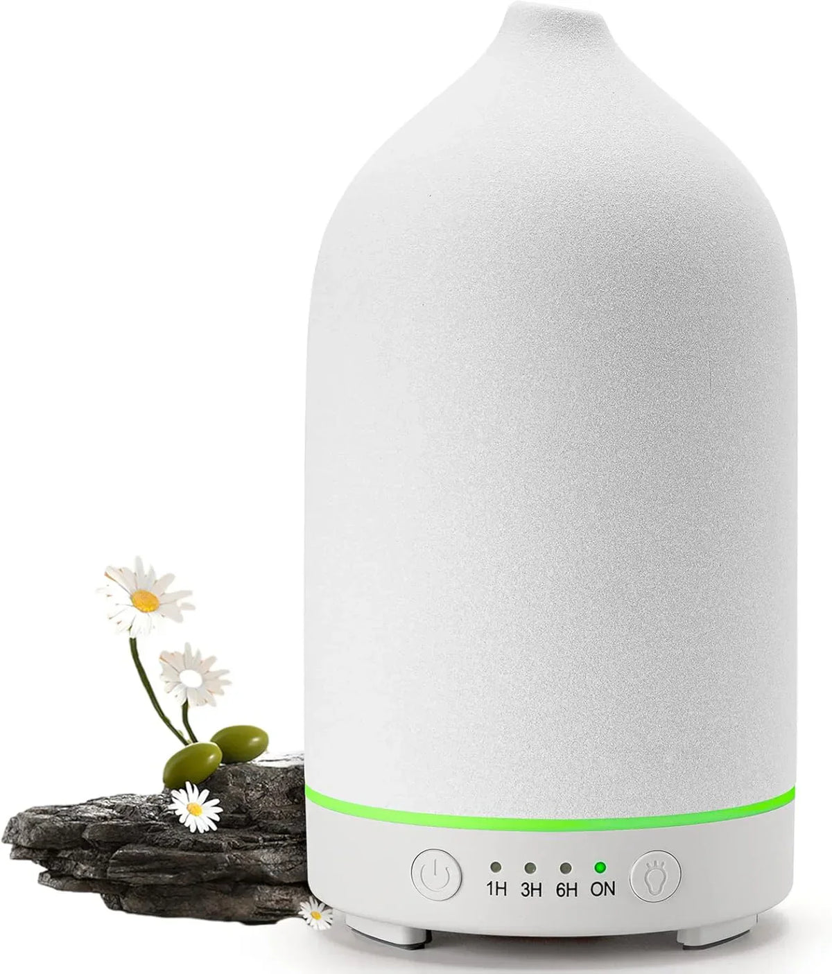 Ceramic Essential Oil Diffuser with 7 Color LEDs