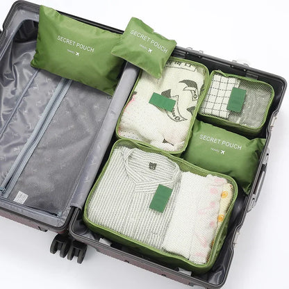 Practical 6-Piece Travel Luggage Organizer Set
