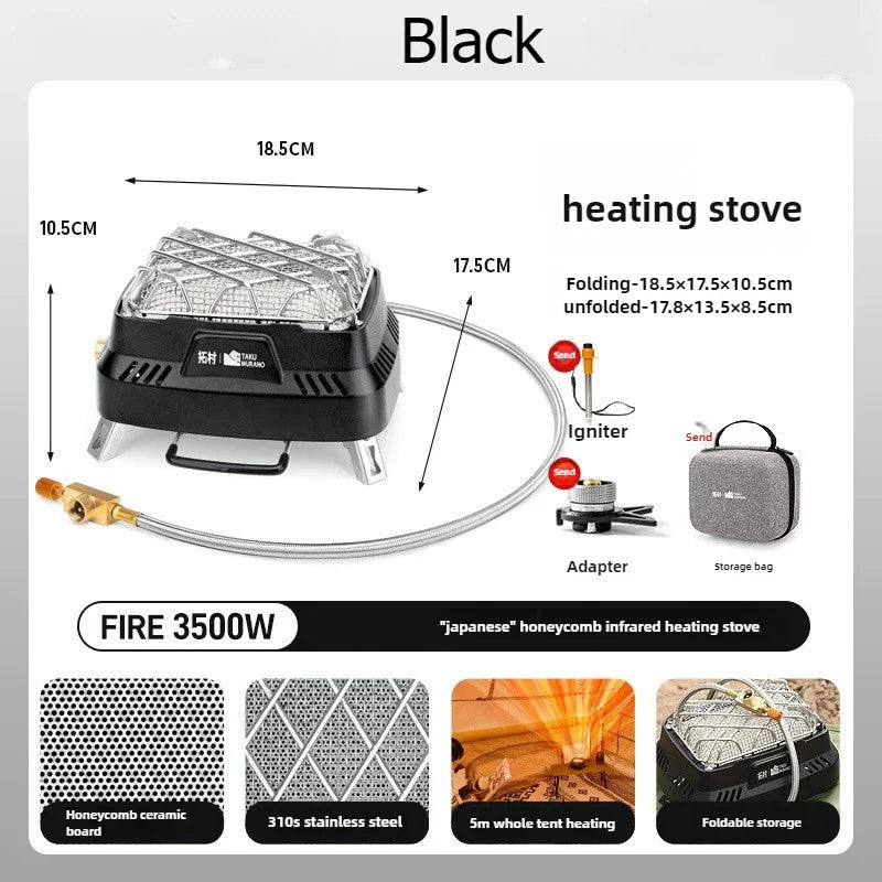 Compact Outdoor Camping Portable Stove Heater - Yeezlab
