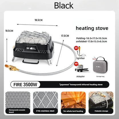 Compact Outdoor Camping Portable Stove Heater - Yeezlab