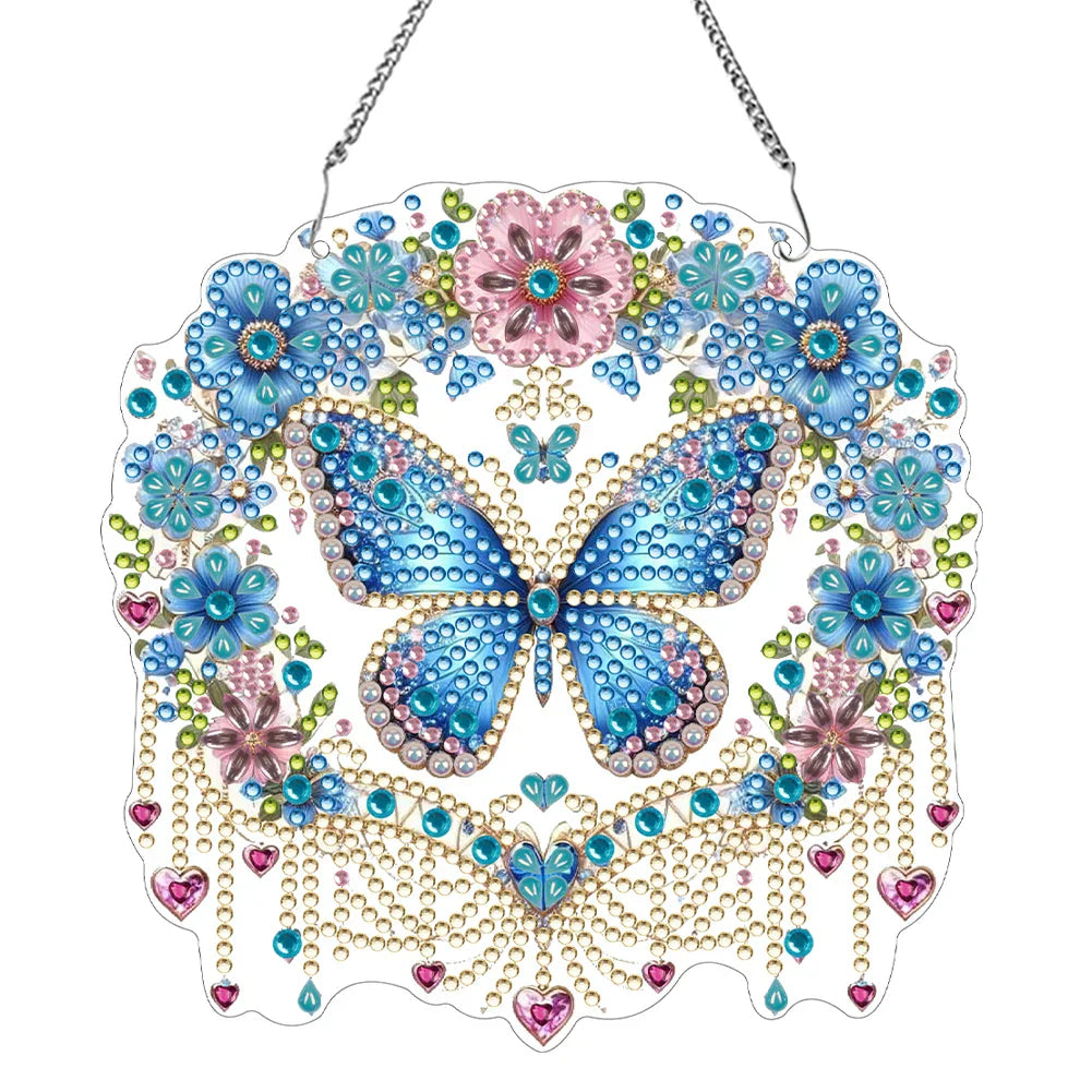Colorful Diamond Painting Butterfly Pendant Decoration