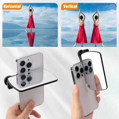 Phone Camera Reflection Mirror Clip Accessory Kit
