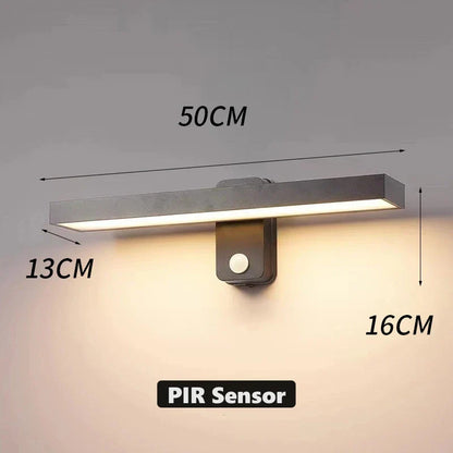 Outdoor Motion Sensor LED Wall Lamp Adjustable