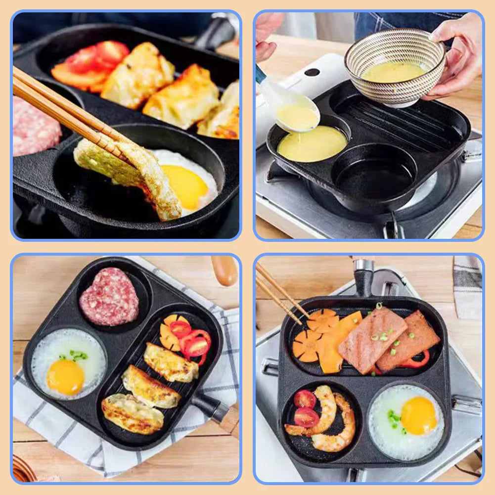 Non-Stick 3-Pocket Morning Frying Pan