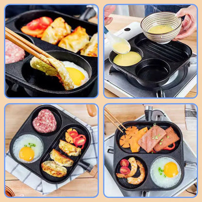 Non-Stick 3-Pocket Morning Frying Pan