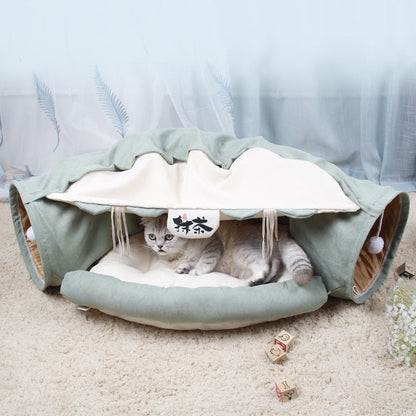 Collapsible Pet Play Tunnel House Bed - Yeezlab