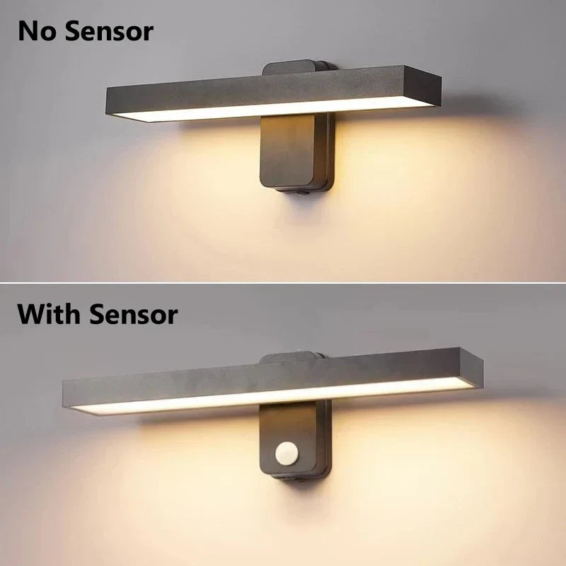 Outdoor Motion Sensor LED Wall Lamp Adjustable
