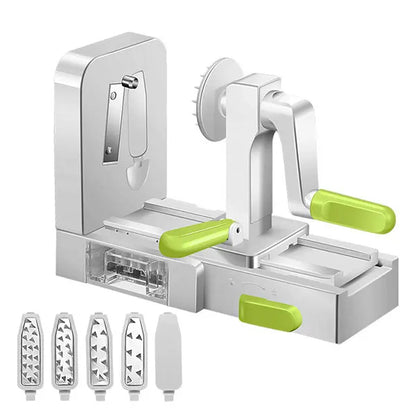 Easy 5-in-1 Veggie Spiralizer & Slicer Set
