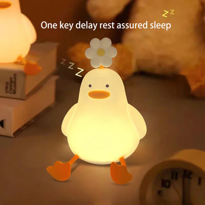 Adorable Blossom Duck Phone Stand Lamp