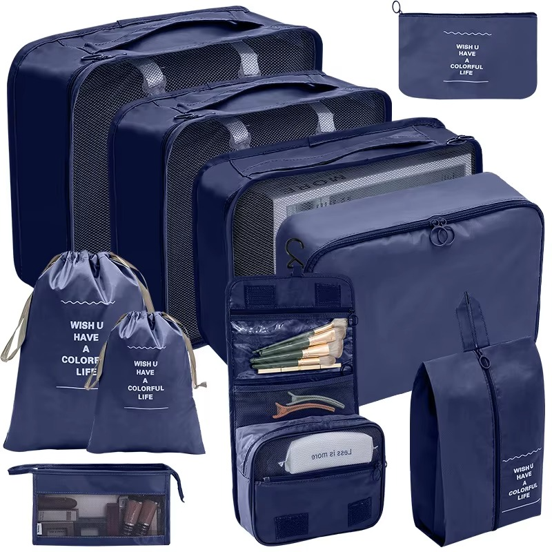 Packing Cubes 9-Pack Waterproof Travel Organizer Set