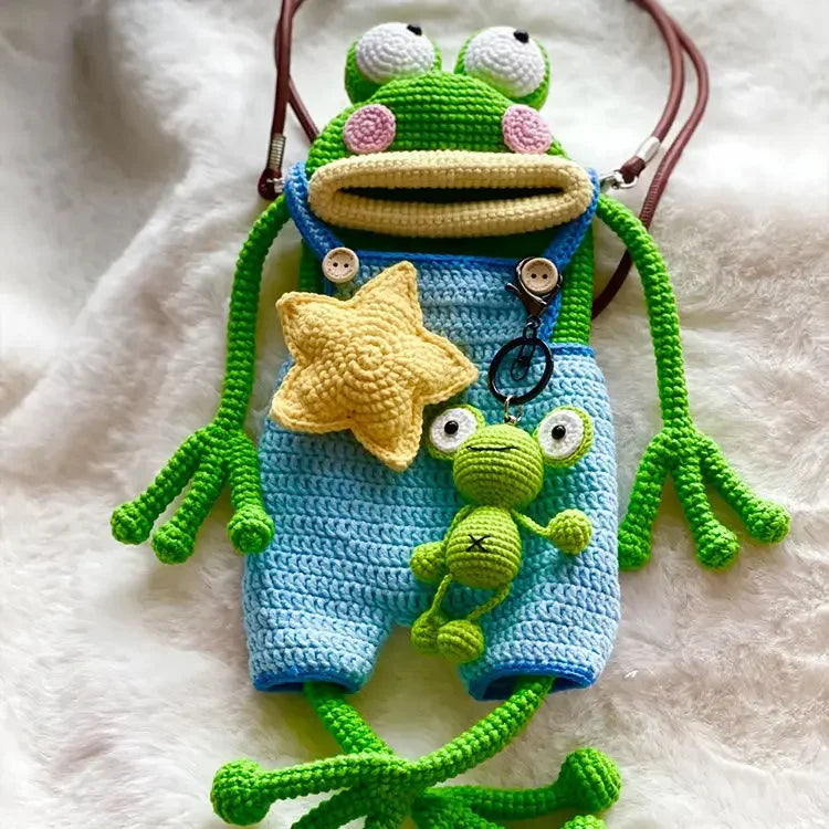 Funny Face Frog Tote Bag - Yeezlab