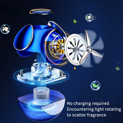 Car Air Freshener with Rotating Perfume Dispenser