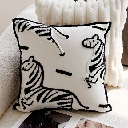 Stylish Horse Print Throw Pillow for Home Decor