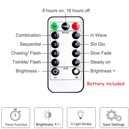 Colorful String Lights with USB and Remote Control