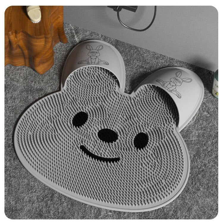 Soft Massage Bunny Bath Mat