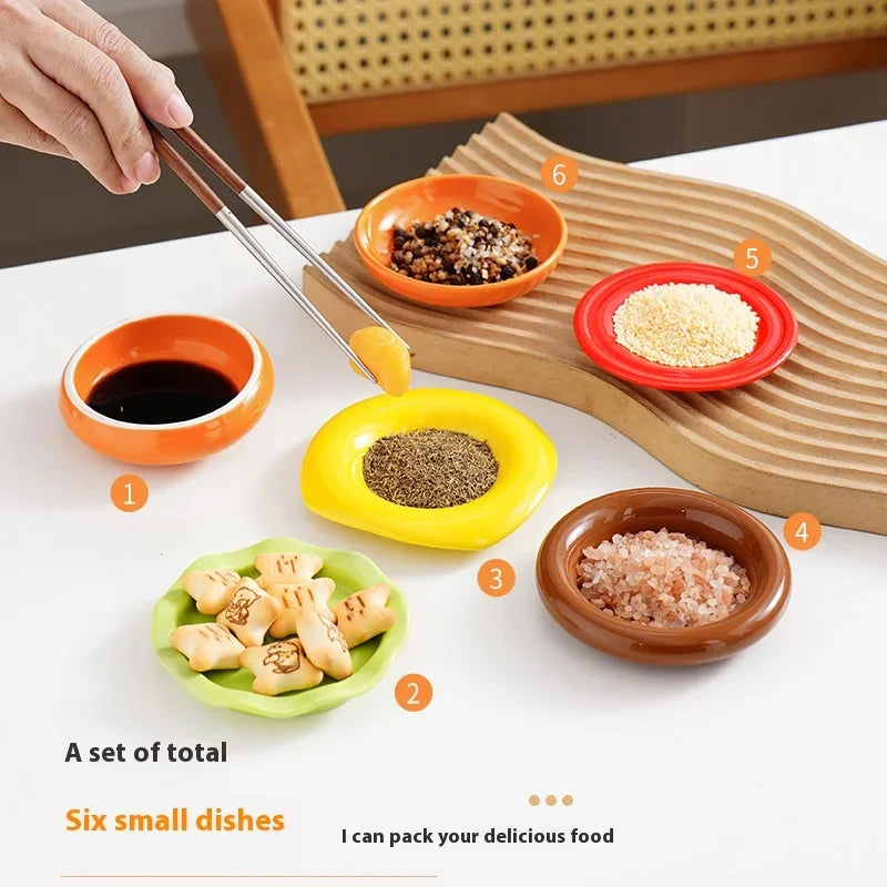 Small Layered Burger Ceramic Dish Set