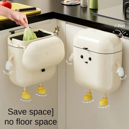 Funny Expressions Wall Mount Trash Can