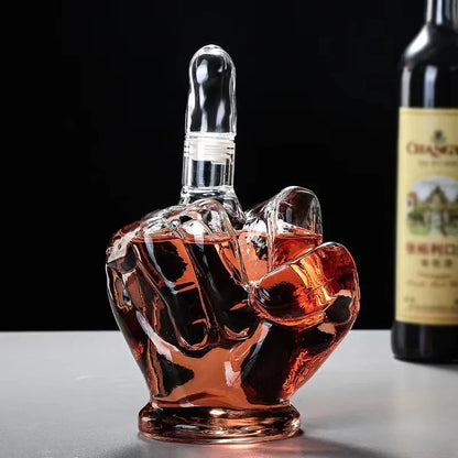 Funny Clear Glass Wine Decanter
