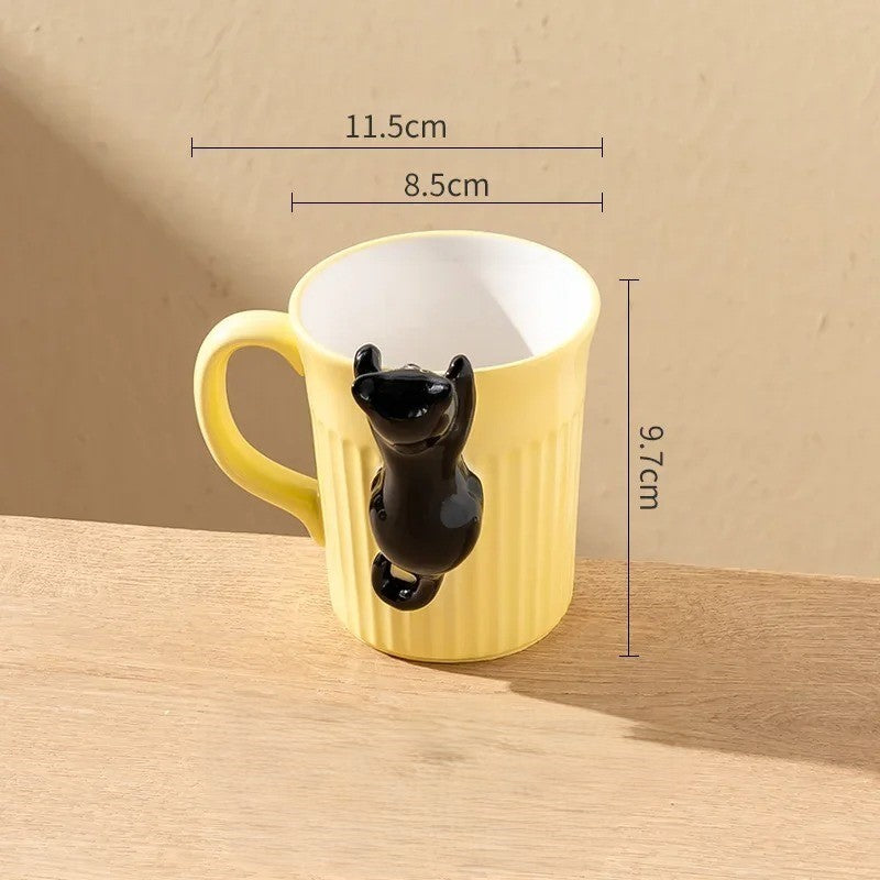 Funny Cat Shaped Coffee Mug
