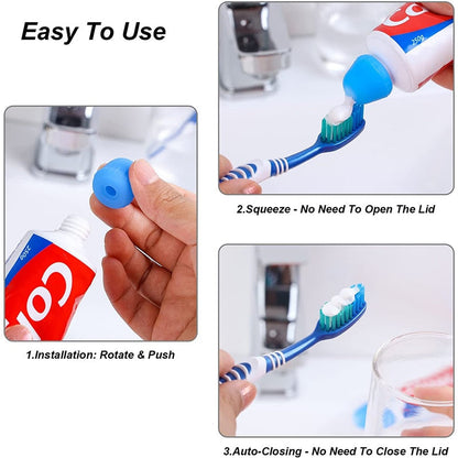 Eco Friendly 4 Pack Reusable Toothpaste Tube Caps