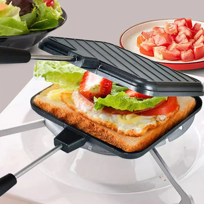 Easy Clean Double Sided Sandwich Toaster Grill
